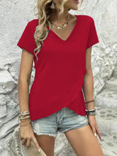 Load image into Gallery viewer, V-Neck Short Sleeve Blouse
