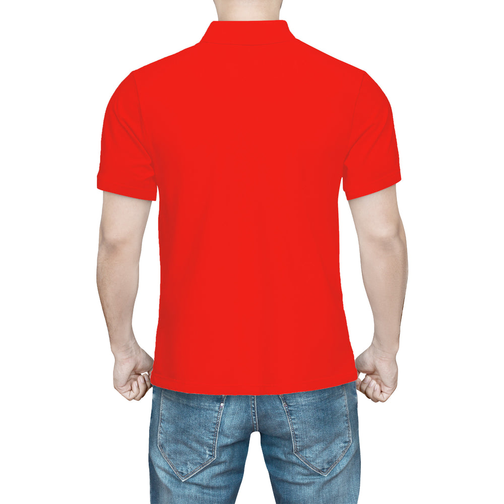 Ti Amo I love you - Exclusive Brand  - Mens Neon Red Polo Shirt