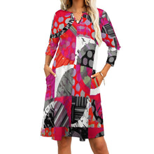 Load image into Gallery viewer, Ti Amo I love you - Exclusive Brand - 7-Point Long Sleeved Dress
