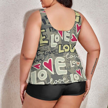 Load image into Gallery viewer, Ti Amo I love you - Exclusive Brand - Women&#39;s Split 2pc Swimsuit - Sizes XL-6XL
