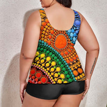 Load image into Gallery viewer, Ti Amo I love you - Exclusive brand - Women&#39;s Plus Size Drawstring 2pc Swimsuit - Sizes XL-6XL
