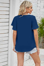 Load image into Gallery viewer, V-Neck Flutter Sleeve Blouse
