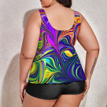 Load image into Gallery viewer, Ti Amo I love you - Exclusive Brand  - Women&#39;s Plus Size - Split 2pc Swimsuit - Sizes XS-6XL
