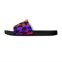 Load image into Gallery viewer, Ti Amo I love you  - Exclusive Brand  - Rainbow Animal Print 2 - Womens Slide Sandals - Black Soles
