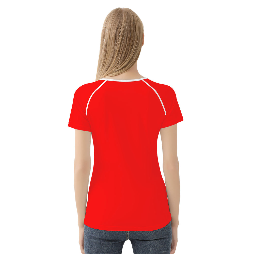 Ti Amo I love you - Exclusive Brand  - Red - White Daisy - Women's T shirt