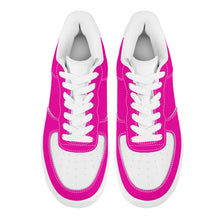 Load image into Gallery viewer, Ti Amo I love you - Exclusive Brand  - Hollywood Cerise &amp; White - Low Top Unisex Sneakers
