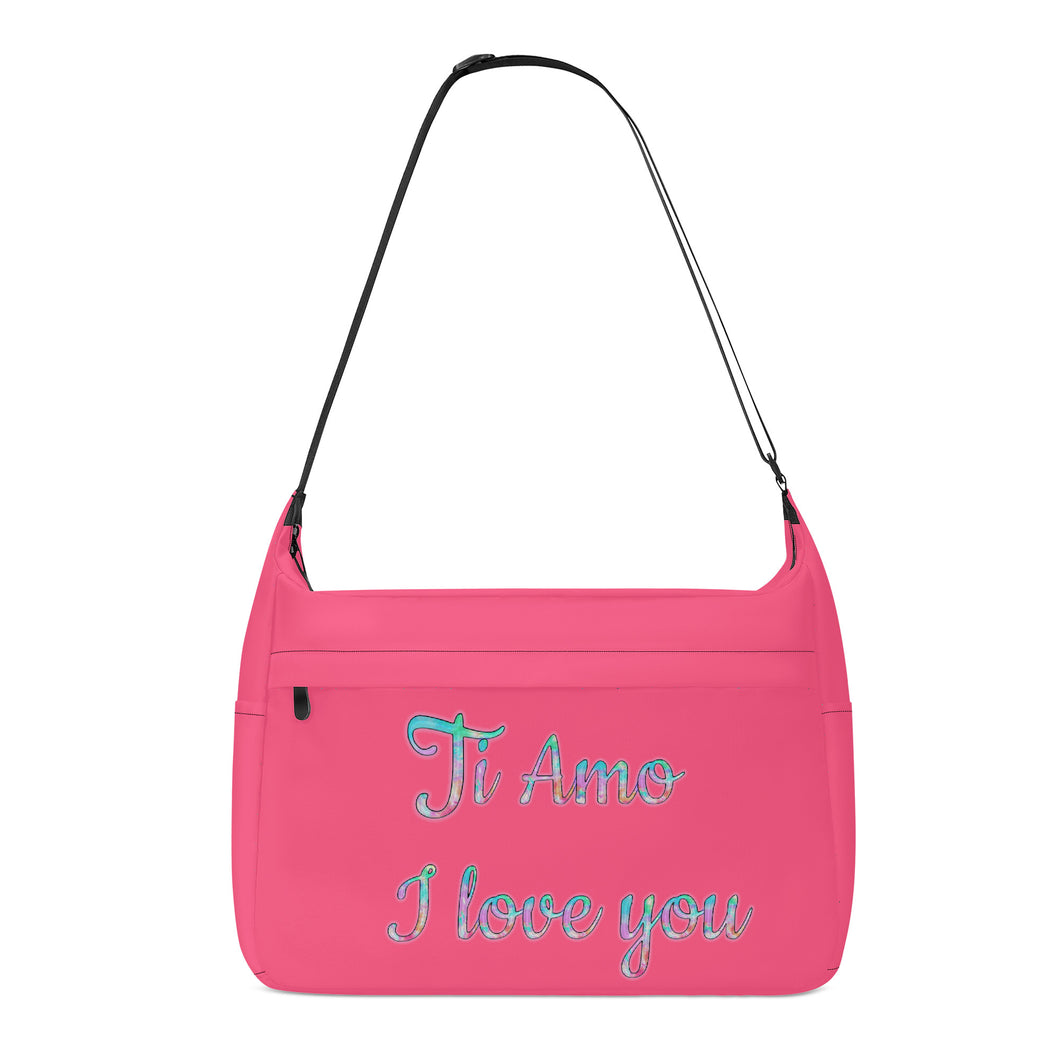 Ti Amo I love you - Exclusive Brand - Wild Watermelon 2 - Pastel Name Logo - Journey Computer Shoulder Bag