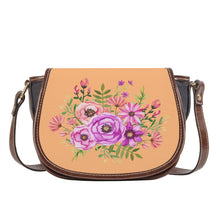 Load image into Gallery viewer, Ti Amo I love you - Exclusive Brand - Macaroni &amp; Cheese - Floral Bouquet - Saddle Bag
