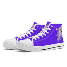 Load image into Gallery viewer, Ti Amo I love you - Exclusive Brand - High-Top Canvas Shoes - White Soles
