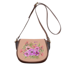 Load image into Gallery viewer, Ti Amo I love you - Exclusive Brand - Almost Apricot - Floral Bouquet - Saddle Bag
