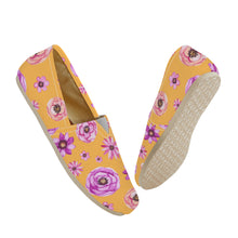 Load image into Gallery viewer, Ti Amo I love you  - Exclusive Brand  - Yellow with Flowers -  Casual Flat Driving Shoe
