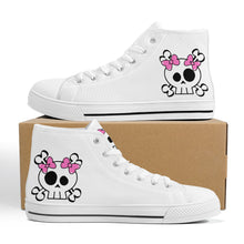 Load image into Gallery viewer, Ti Amo I love you - Exclusive Brand - High-Top Canvas Shoes - White Soles
