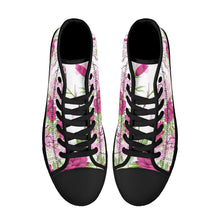 Load image into Gallery viewer, Ti Amo I love you - Exclusive Brand - High-Top Canvas Shoes - Black Soles
