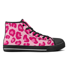 Load image into Gallery viewer, Ti Amo I love you - Exclusive Brand - Womens High-Top Canvas Shoes - Black Soles - Sizes 5-12
