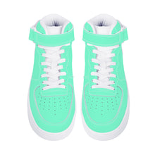 Load image into Gallery viewer, Ti Amo I love you - Exclusive Brand - Aquamarine - High Top Unisex Sneakers
