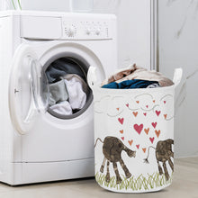 Load image into Gallery viewer, Ti Amo I love you - Exclusive Brand - Round Laundry Basket
