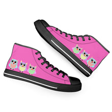 Load image into Gallery viewer, Ti Amo I love you - Exclusive Brand - High-Top Canvavs Shoes - Black Soles
