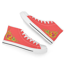 Load image into Gallery viewer, Ti Amo I love you - Exclusive Brand - High-Top Canvas Shoes - White Soles
