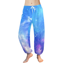 Load image into Gallery viewer, Ti Amo I love you  - Exclusive Brand  - Blue Star Pattern - Women&#39;s Harem Pants
