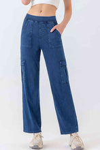 Load image into Gallery viewer, 4 Colors - Buttoned Pocketed Long Jeans
