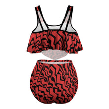 Load image into Gallery viewer, Ti Amo I love you Exclusive Brand  - Womens Plus Size 2pc Top+ Bottoms Swimsuit - Bathing Suits - Sizes XL-4XL
