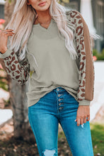 Load image into Gallery viewer, Womens / Teen Girls - Tea &amp; Muesli Leopard Pattern - Waffle Knit Long Sleeve Top - Only Sizes S, M, XL Left
