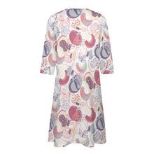 Load image into Gallery viewer, Ti Amo I love you - Exclusive Brand - 10 Styles - Fruit &amp; Veggies - 7-point Sleeve Dress - Sizes S-5XL
