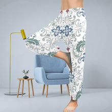 Load image into Gallery viewer, Ti Amo I love you  - Exclusive Brand  - Fleur-de-lis &amp; Scroll Pattern - Women&#39;s Harem Pants
