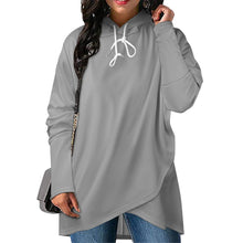 Load image into Gallery viewer, Ti Amo I love you - Exclusive Brand - 10 Colors - Solid Colors - Asymmetrical Medium Length Slim Hooded Sweatshirt
