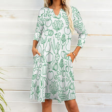 Load image into Gallery viewer, Ti Amo I love you - Exclusive Brand - 7-Point Long Sleeved Dress
