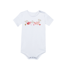 Load image into Gallery viewer, Ti Amo I love you - Exclusive Brand - Heart Baby&#39;s Short Sleeve Romper Jumpsuit - Sizes 0-24mths
