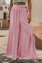 Load image into Gallery viewer, Printed Tied Wide Leg Pants
