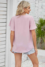 Load image into Gallery viewer, V-Neck Flutter Sleeve Blouse
