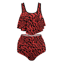 Load image into Gallery viewer, Ti Amo I love you Exclusive Brand  - Womens Plus Size 2pc Top+ Bottoms Swimsuit - Bathing Suits - Sizes XL-4XL
