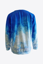 Load image into Gallery viewer, Tie-Dye Butterfly Graphic Raglan Sleeve Sweatshirt
