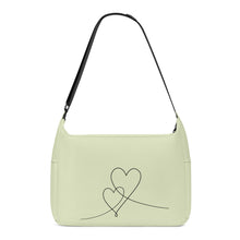 Load image into Gallery viewer, Ti Amo I love you - Exclusive Brand - Beryl Green - Double Script Heart - Journey Computer Shoulder Bag
