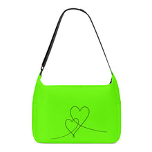 Load image into Gallery viewer, Ti Amo I love you - Exclusive Brand - Bright Green -  Double Script Heart - Journey Computer Shoulder Bag
