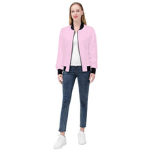 Load image into Gallery viewer, Ti Amo I love you - Exclusive Brand  - Pink Lace -  Women&#39;s Bomber Jacket
