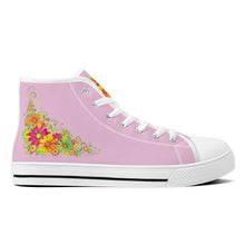 Load image into Gallery viewer, Ti Amo I love you - Exclusive Brand - High-Top Canvas Shoes - White Soles
