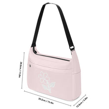 Load image into Gallery viewer, Ti Amo I love you - Exclusive Brand - Wisp Pink - White Daisy - Journey Computer Shoulder Bag
