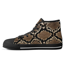 Load image into Gallery viewer, Ti Amo I love you - Exclusive Brand - High-Top Canvavs Shoes - Black Soles
