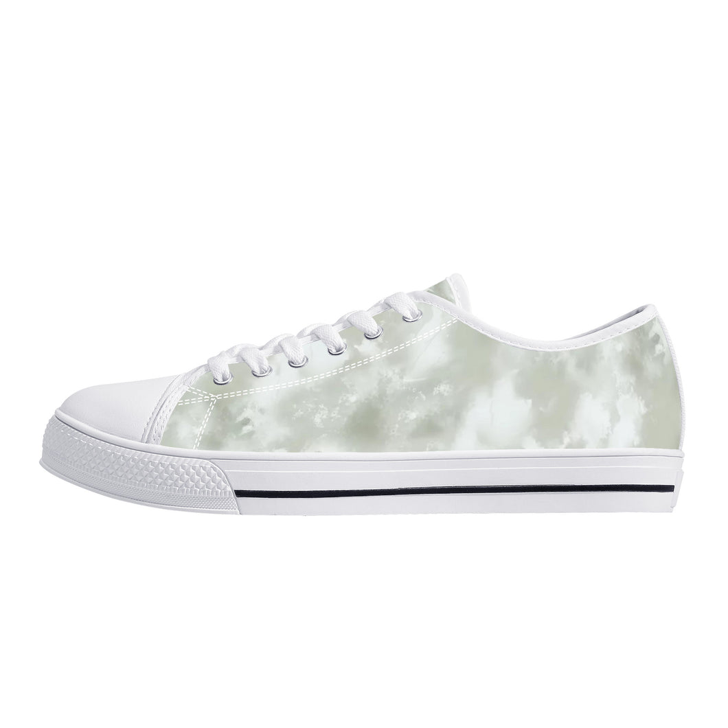 Ti Amo I love you - Exclusive Brand  -  Low-Top Canvas Shoes - White Soles