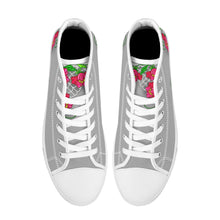 Load image into Gallery viewer, Ti Amo I love you - Exclusive Brand - High-Top Canvas Shoes - White Soles
