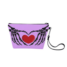 Load image into Gallery viewer, Ti Amo I love you - Exclusive Brand  - Perfume - Skeleton Hands with Heart - Sling Cosmetic Bag
