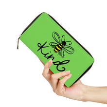 Load image into Gallery viewer, Ti Amo I love you - Exclusive Brand  - Pastel Green - Bee Kind - Zipper Purse Clutch Bag
