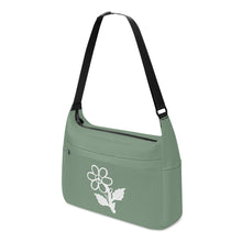 Load image into Gallery viewer, Ti Amo I love you - Exclusive Brand - Spanish Green - White Daisy - Journey Computer Shoulder Bag
