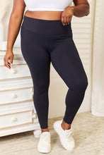 Load image into Gallery viewer, White or Black - Double Take Wide Waistband Sports Leggings
