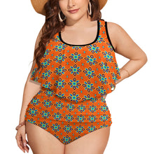 Load image into Gallery viewer, Ti Amo I love you Exclusive Brand  - Womens Plus Size 2pc Top+ Bottoms Swimsuit - Bathing Suits - Sizes XL-4XL
