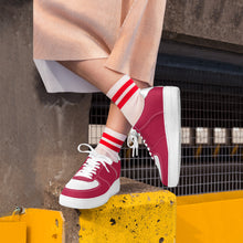Load image into Gallery viewer, Ti Amo I love you - Exclusive Brand - Cardinal &amp; White - Low Top Unisex Sneakers
