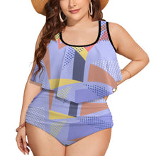 Load image into Gallery viewer, Ti Amo I love you Exclusive Brand  - Womens Plus Size 2pc Top+ Bottoms Swimsuit - Bathing Suits - Sizes XL-4XL
